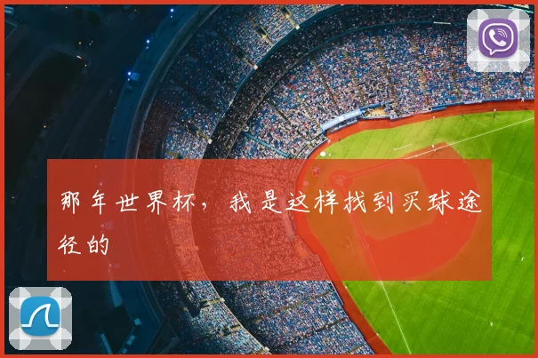 那年世界杯，我是这样找到买球途径的
